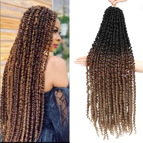 Miniatura 6 de Cabello Corto PassionTwist de 8 Pulgadas Cabello Pre-retorcido Passion Twists Cabello de Ganchillo Pre-enrollado Cabello Rizado de Ganchillo para 1b
