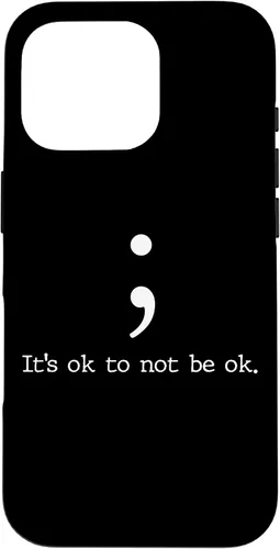 Miniatura 19 de Mental Health Awareness Shirts Semicolon Quote Gift Case for iPhone 17