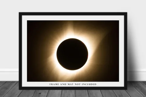 Miniatura 3 de Impresión de fotografía celestial (sin marco) Imagen del eclipse solar total en la totalidad en Nebraska Sol Luna Arte de pared Ciencia Naturaleza