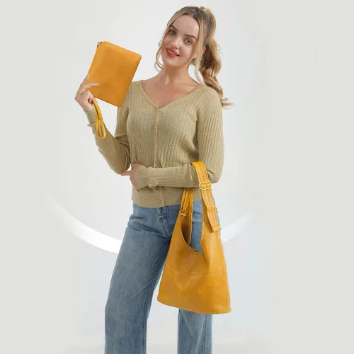 Miniatura 7 de Montana West - Bolso para mujer tipo hobo, ultra suave, plegable, con monedero