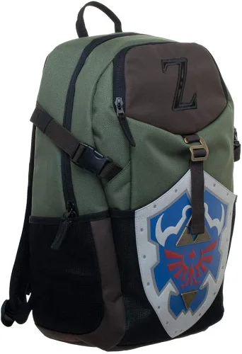 Miniatura 3 de Nintendo Zelda Video Game Link Shield Mochila de lona verde