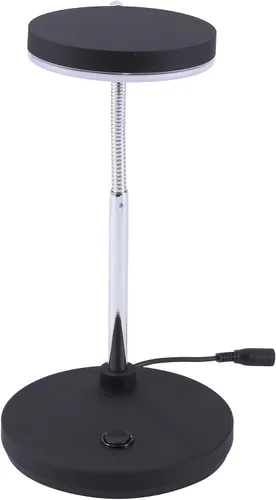 Miniatura 4 de Bostitch Lámpara de escritorio LED de cuello de cisne de metal, sin parpadeo, cabeza ajustable (VLED1800BK), color negro