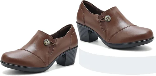 Miniatura 6 de UZB Mocasines sin cordones con cremallera para mujer