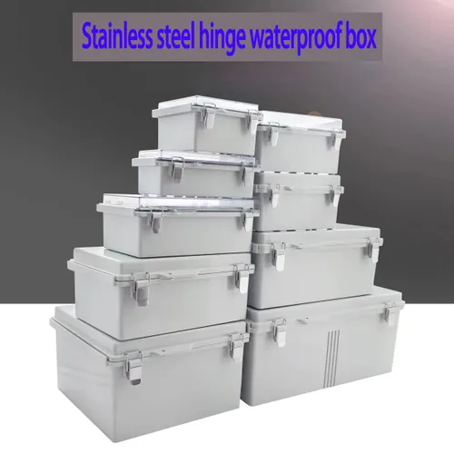 Miniatura 6 de Caja de conexiones eléctrica al aire libre 12x8x5.2 pulgadas impermeable proyecto recinto IP66 caja de plástico