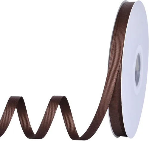 Miniatura 78 de YAMA Rollo de cinta de grogrén sólido, 1 pulgada, 25 yardas para cintas de envoltura de regalos, color blanco