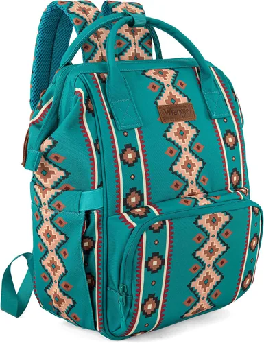 Miniatura 9 de Wrangler - Mochila Azteca Organizada, Mochila de Día, Bolsa de Viaje para Bebé con Correa para Silla de Paseo y Bolsillos Laterales para Botellas