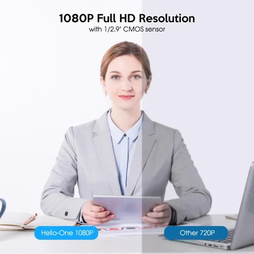 Miniatura 3 de TOALLIN Cámara web 1080P para Windows Hello Face Login, reconocimiento facial IR, cámara web compatible con Windows Hello con micrófono, cámara