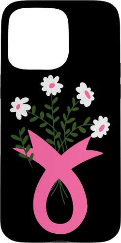 Miniatura 28 de Flower Jar Pink Ribbon Breast cancer Awareness Month Women Case for iPhone 16