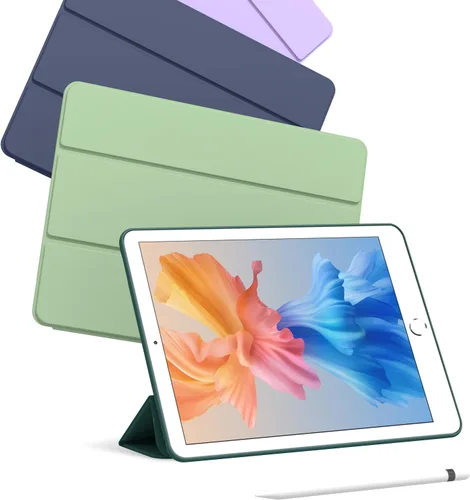 Miniatura 8 de Funda para iPad mini 5 (lanzado en 2019), ligera, delgada, con función de reposo/activación automática con soporte triple plegable, funda de TPU