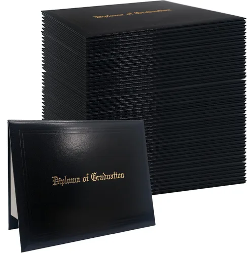 Miniatura 24 de GraduationMall Cubierta impresa para diploma para certificado 8.5 x 11 pulgadas, real, paquete de 1