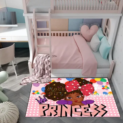 Miniatura 11 de Alfombra de gato para habitación de niñas, diseño de dibujos animados, decoración para dormitorio, bonita alfombra de área de gatos, alfombras