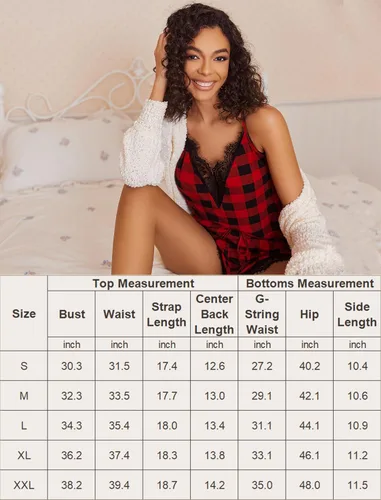 Miniatura 7 de Avidlove Conjunto de pijama para mujer con ribete de encaje, conjunto de pijama modal con cuello en V, sin mangas, ropa de dormir con cordón