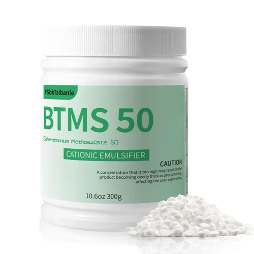 Gránulos emulsionantes acondicionadores BTMS 50 de 10.6 onzas, 100% derivados de origen vegetal, ideal para acondicionador sin enjuague, lociones,