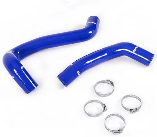 PIT66 Kit de manguera de radiador de refrigerante de silicona, compatible con Tundra 2007-2017 5.7L V8 azul con abrazaderas