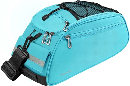 Miniatura 17 de MOSISO Bolsa de maletero para bicicleta, bolsa impermeable para asiento trasero de bicicleta, bolsa de almacenamiento para el sillín, bolsa
