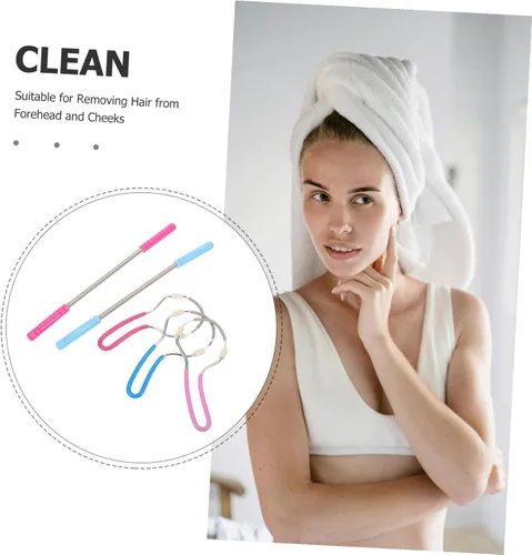 Miniatura 3 de 8 unidades de depilación facial depiladora de resorte para mujeres, herramienta de depilación manual ergonómica para barbilla, mejilla y labio