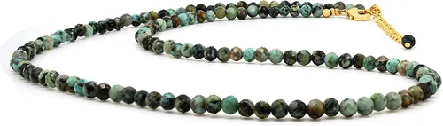 Miniatura 50 de Gempires - Collar de cuentas de piedras naturales hechas a mano, joyería de cristal hipoalergénica de 20 pulgadas, chapado en oro, joyería de moda