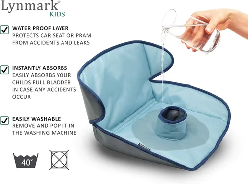 Miniatura 3 de Lynmark® Protector de Asiento de Carro para Entrenamiento de Baño - Almohadillas Suaves Impermeables Piddle Pads para Niños Pequeños y Asiento