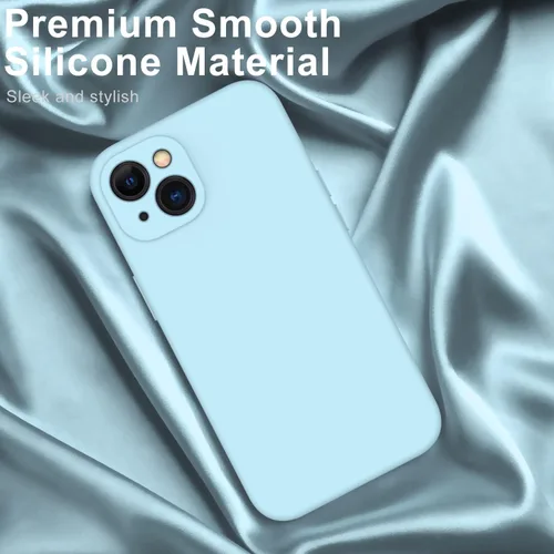 Miniatura 3 de DEENAKIN Funda compatible con iPhone 13 con protector de pantalla, silicona suave y sedosa, funda mejorada para cámara, probada contra caídas de 16