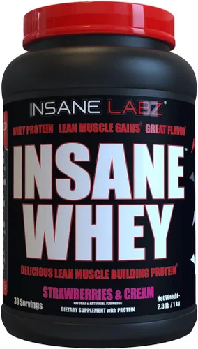 Miniatura 6 de Insane Labz Insane Whey, 100% Proteína de Suero para Construcción Muscular, Perfil de BCAA Amino, Ganador de Masa, Reemplazo de Comida