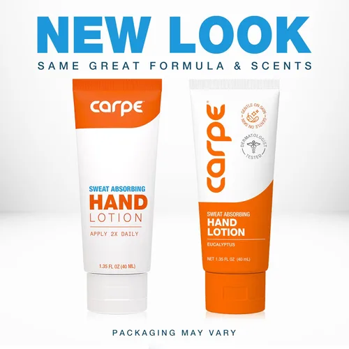 Miniatura 10 de Carpe Loción para manos absorbente de sudor (paquete de 3), una loción suave recomendada por dermatólogos que ayuda a detener el sudor de las manos