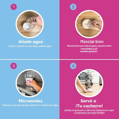 Miniatura 4 de Cuppy Cake - Pastel de cumpleaños para perro en microondas en una taza, listo en 2 minutos, solo tienes que añadir agua y microondas, todo natural