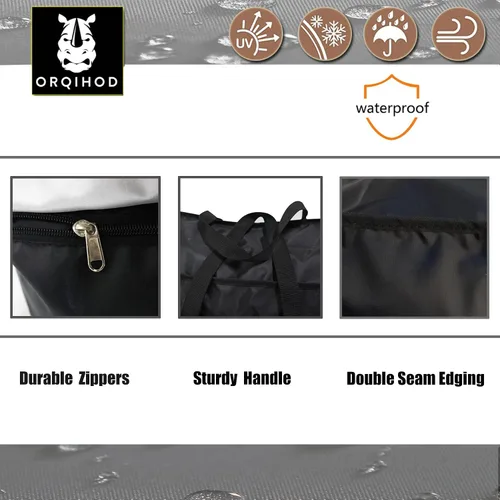 Miniatura 3 de Bolsa de Almacenamiento de Cojines para Exteriores Impermeable, Bolsa Extra Grande para Cojines de Exterior 420D Resistente Bolsas de Almacenamiento