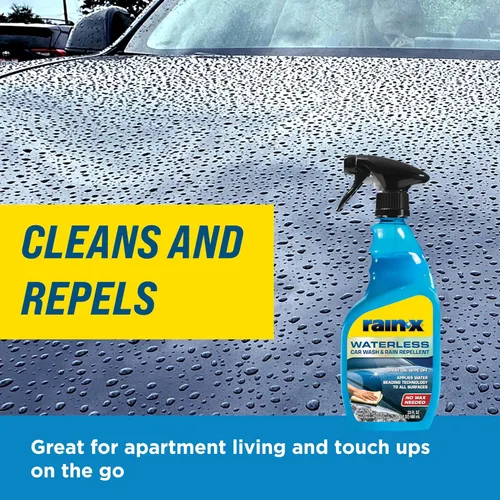 Miniatura 6 de Rain-X 620143 Lavado de Auto sin Agua y Repelente de Lluvia, 23 onzas líquidas. Spray Limpiador sin Enjuague para un Acabado sin Manchas, Perfecto