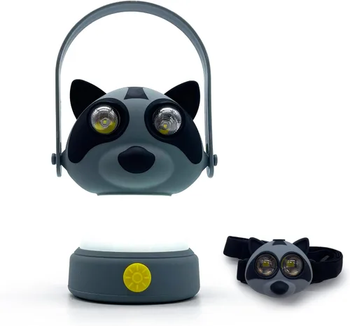 Miniatura 10 de Equipo para exteriores Linterna LED para acampar y juego de lámpara frontal para niños, FANT.LUX luz nocturna alimentada por batería