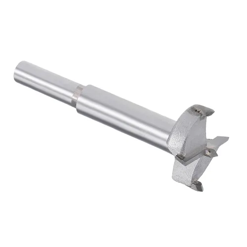 Miniatura 9 de Forstner Broca - Broca de carburo de tungsteno de 0.98 pulgadas para muebles de madera, bisagra, carpintería, vástago redondo, gris