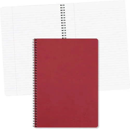 Miniatura 10 de Clairefontaine 781454C Age Bag Collection A Cuaderno de espiral azul A4 8.3 x 11.7 in - 100 páginas rayadas con margen - Papel blanco 3.17 oz