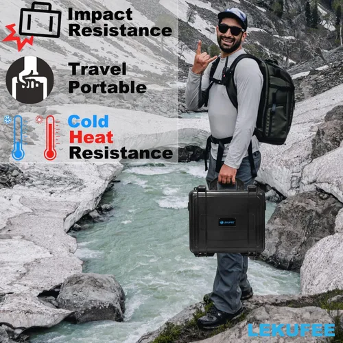 Miniatura 6 de Lekufee Funda rígida impermeable compatible con DJI Air 2S/2, Fly More Combo, DJI RC 2, RC N3/N2/N1 y accesorios (solo funda)