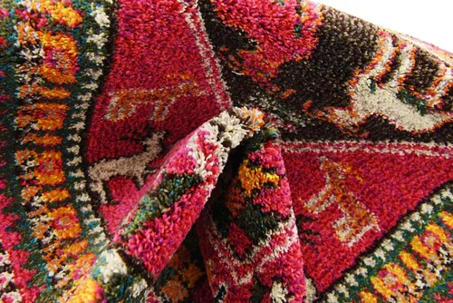 Miniatura 9 de Unique Loom Sedona Collection Southwestern, borde, sobreteñida, animales, tribal, alfombra de área abstracta, 2 pies 2 pulgadas x 6 pies 7 pulgadas