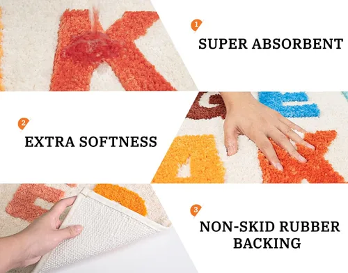 Miniatura 5 de Get Naked - Alfombra de baño rosa para decoración de baño, divertida alfombra de baño de microfibra gruesa antideslizante, lavable a máquina, 31 x
