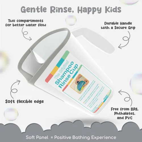 Miniatura 2 de Taza de enjuague de champú para niños Cubo de baño para bebés Cubo de enjuague para bebés sin lágrimas - Tres opciones