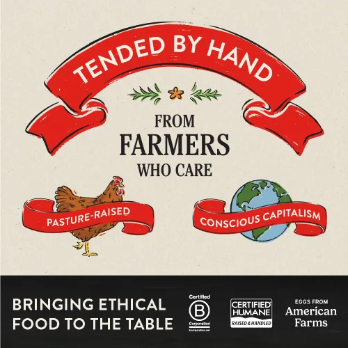Miniatura 6 de Docena de huevos orgánicos Vital Farms. Huevos grandes, marrones con certificado