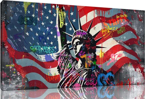 Miniatura 12 de JKWALL77 Lienzo de graffiti para dormitorio, arte de pared gaming para chicos adolescentes, pintura abstracta, arte pop, decoración moderna de pared