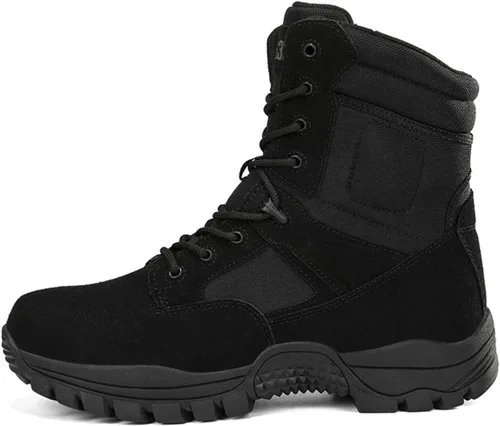 Miniatura 2 de Kervaky Botas tácticas militares para hombre, botas de trabajo, botas de combate, botas de desierto, botas de senderismo, botas de cuero, botas