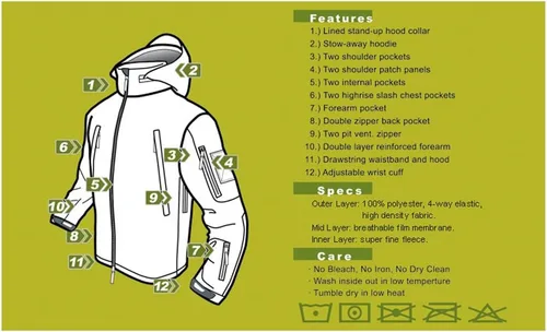 Miniatura 8 de Condor Summit Soft Shell Chaqueta, Negro