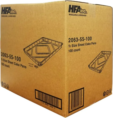 Miniatura 4 de HFA 2063 - Bandeja de papel de aluminio de tamaño medio para hornear, recipientes desechables para hornear (100)