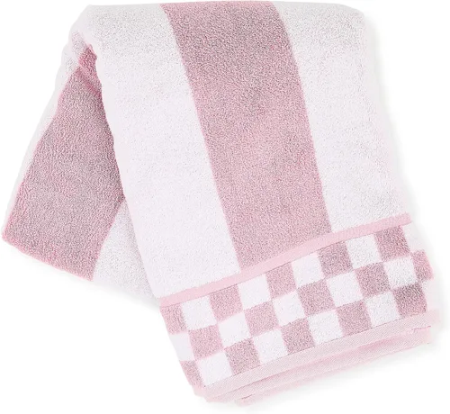 Miniatura 18 de MACKENZIE-CHILDS Toalla de baño de algodón, toalla de baño lavable para decoración de baño, 27 x 54 pulgadas, cuadros negros y blancos