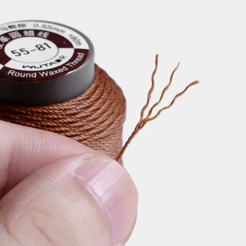 Miniatura 3 de WUTA Juego de agujas de coser a mano de hilo encerado, suministros de costura de cuero para tapicería del hogar, bolsas de lona de cuero, sofá