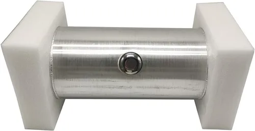 Miniatura 3 de JSD 9 galones 10"x26" aluminio girado redondo tanque de gas centro de llenado 1/4" NPT salida