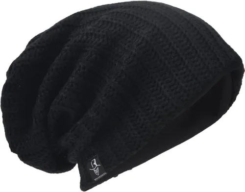 Miniatura 31 de Gorro de punto holgado con calavera de gran tamaño para hombre tipo skullcap