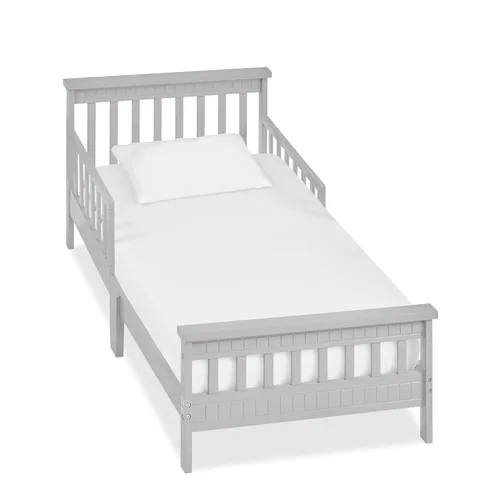 Miniatura 8 de Dream On Me San-Fran - Cama para niños pequeños en color blanco, 2 rieles de seguridad, diseño bajo al piso, madera de pino sostenible de Nueva