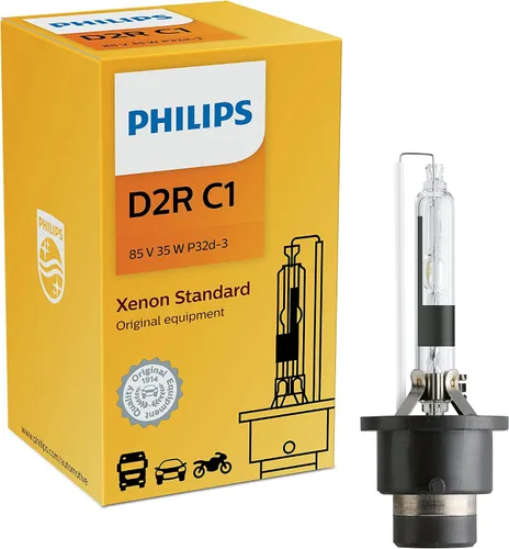 Miniatura 7 de Philips Automotive Lighting D1R - Bombilla de xenón HID auténtica para faros delanteros con luz blanca intensa de 4200 K, se adapta a determinadas