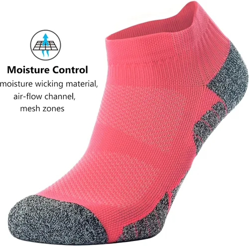 Miniatura 31 de CWVLC - Calcetines deportivos, hasta el tobillo, de compresión, acolchados, unisex, paquete variado