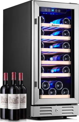 Miniatura 10 de Refrigerador de bebidas y vino de 24 pulgadas integrado o independiente, capacidad para 120 latas y 16 botellas, enfriador de vino