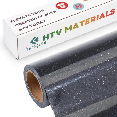 Miniatura 15 de Vinilo de transferencia de calor HTV con purpurina de 12 x 12 pulgadas, paquete de 15 hojas para planchar para bricolaje, camisas y regalos