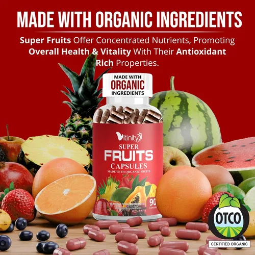 Miniatura 8 de Fabricado con cápsulas orgánicas de frutas y verduras, suplemento vitamínico vegetal superalimento para mujeres y hombres, mezcla de frutas